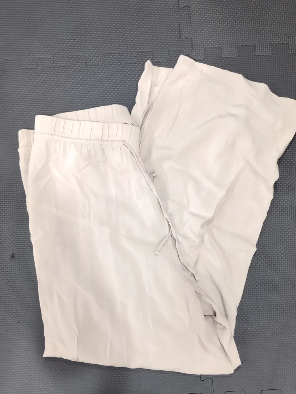 H&M Linen-style Light Beige  Drawstring Pants